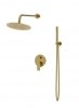 Lavita Podtynkowy zestaw prysznicowy z deszczownicą Spark Brushed Gold 5900378341925
